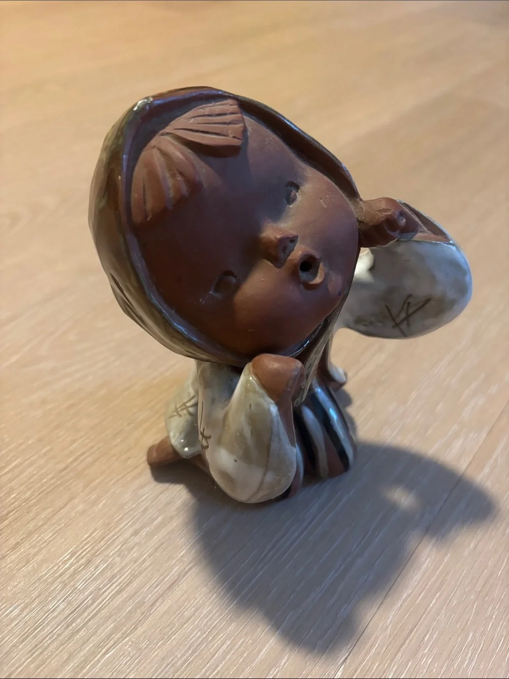 Japanese Vintage 70s Ceramic Singing Girl Figurine